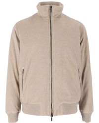 Peserico - High-Neck Zipped Jacket - Lyst