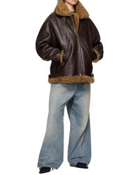 Vetements - Lapel Long-Sleeved Leather Jacket - Lyst