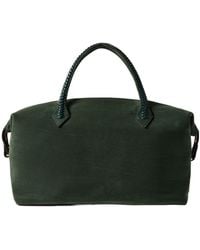 Metier - Medium Braided Leather-Trimmed Suede Tote - Lyst