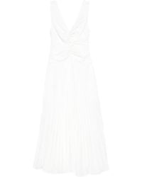 Jonathan Simkhai - Vivianne Pleated Midi Dress - Lyst