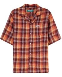 Barrow - Distressed Check Bowling Shirt - Lyst