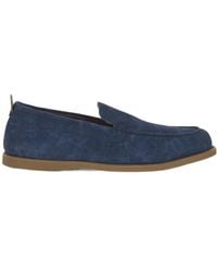 Etro - Printed Suede Slip-On Loafers - Lyst