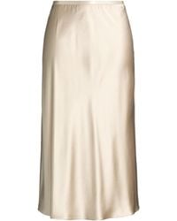 Max Mara - Minimalist Satin Midi Skirt - Lyst