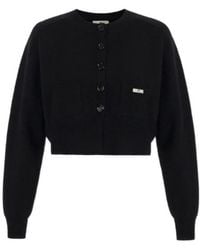 Elisabetta Franchi - Wool And Cashmere Cardigan - Lyst