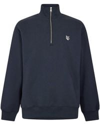 Maison Kitsuné - Half-Zipper Hoodie - Lyst