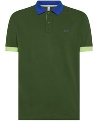 Sun 68 - Contrast Trim Piquet Polo Shirt - Lyst