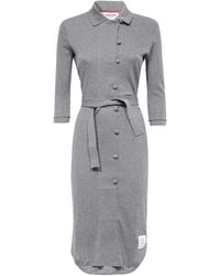 Thom Browne - Knitted Belted Dress - Lyst