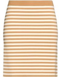Max Mara - Minimalist Striped Knit Midi Skirt - Lyst