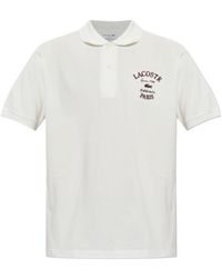 Lacoste - Classic-Fit Embroidered Petit Piqué Polo Shirt - Lyst