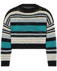 Alanui - Ocean Stripes Open-Knit Sweater - Lyst
