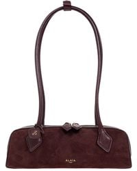 Alaïa - Teckel Small Suede Shoulder Bag - Lyst