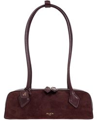 Alaïa - Teckel Small Suede Shoulder Bag - Lyst