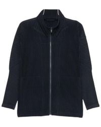 Homme Plissé Issey Miyake - Pleated Zip-Up Shirt - Lyst
