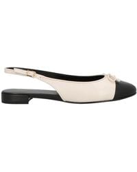 Tory Burch - Two-Tone Leather Ballet Flats - Lyst