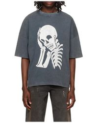 Palm Angels - Skull-Print Washed T-Shirt - Lyst