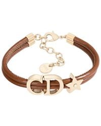 Dior - Saddle Leather Bracelet - Lyst