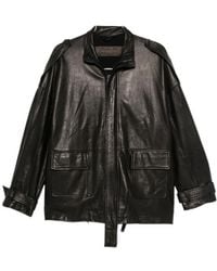 Giorgio Brato - Long-Sleeve Leather Jacket - Lyst