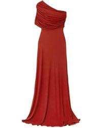 Giambattista Valli - One-Shoulder Draped Jersey Gown - Lyst