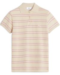 Maison Kitsuné - Maison Kitsuné Baby Fox Patch Striped Polo Shirt - Lyst