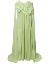 Leo - Jaclyn Floral-Appliqué Bustier Gown - Lyst