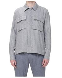 Eleventy - Striped Pocket Shirt - Lyst