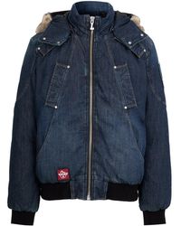 Moose Knuckles - Denim Quilted Jacket - Lyst