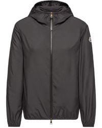 Moncler - Logo Patch Zip-Up Hooded Jacket - Lyst