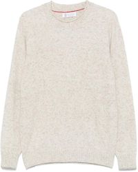 Brunello Cucinelli - Crewneck Knitted Jumper - Lyst
