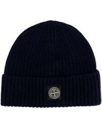 Stone Island - Logo-Patch Beanie - Lyst
