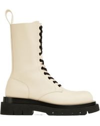 Bottega Veneta - Lug Leather Boots - Lyst