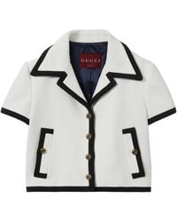 Gucci - Short-Sleeved Tweed Jacket - Lyst