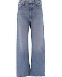 Mother - High-Waist Wide-Leg Jeans - Lyst