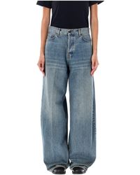 Haikure - Bethany Logo Patch Wide-Leg Jeans - Lyst