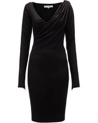 JW Anderson - Jw Anderson V-Neck Ruched Midi Dress - Lyst