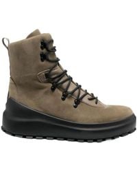 Stone Island - Lace-Up Suede Boots - Lyst