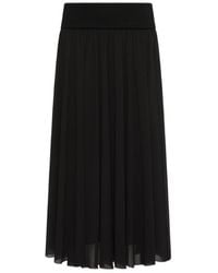 Marella - Flared Georgette Skirt - Lyst