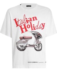 Dolce & Gabbana - Cotton Crew-Neck T-Shirt - Lyst
