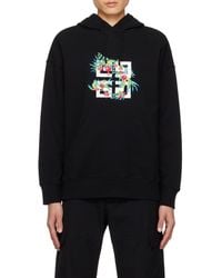 Givenchy - 4G Floral Printed Drawstring Hoodie - Lyst