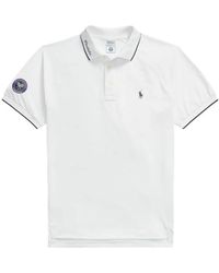 Polo Ralph Lauren - X Wimbledon Striped Tipping Raglan Sleeve Polo Shirt - Lyst
