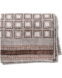 Brunello Cucinelli - Geometric-Pattern Printed Scarf - Lyst