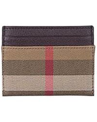 Burberry - Plaid Card Holder - Lyst