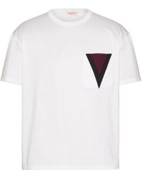 Valentino - V Detailed Crewneck T-Shirt - Lyst