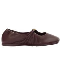 Loewe - Pebble Soft Ballerina Shoes - Lyst