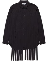 Comme des Garçons - Fringed Pleated Cotton Shirt - Lyst