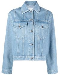 Nanushka - Light Wash Denim Jacket - Lyst