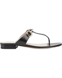Gucci - Lady Horsebit Detailed Thong Sandals - Lyst