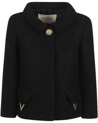 Valentino - Curly Wool Jacket - Lyst