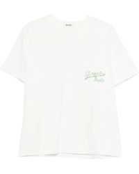 Bode - Geneva Logo Beaded Crewneck T-Shirt - Lyst