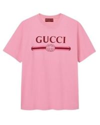 Gucci - Cotton Jersey T-Shirt With Print, Ready-To-Wear - Lyst