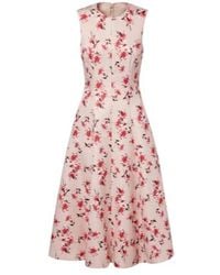 Emilia Wickstead - Mara Floral Faille Taffeta Midi Dress - Lyst